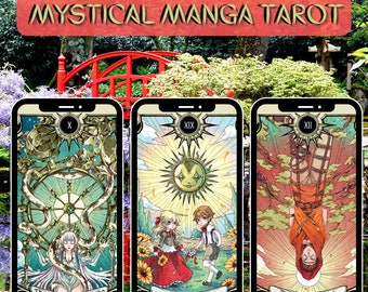 Detailed PAST | PRESENT | FUTURE Tarot Reading from the Mystical Manga Tarot deck 3 card Spread + 1 Question Customized 5-6 paragraphs