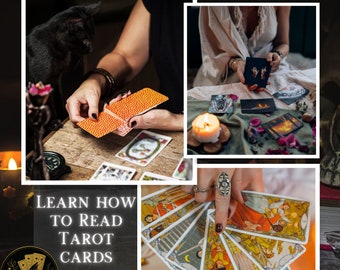 Learn How to Read Tarot Cards 3 Step Course with Certificate done via Email Individual Personal Training