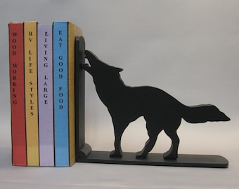 WOLF BOOKEND - Classic Sitting Wolf Also Available