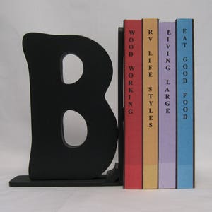 GIANT LETTER BOOKEND - Any Letter - Color choices Available
