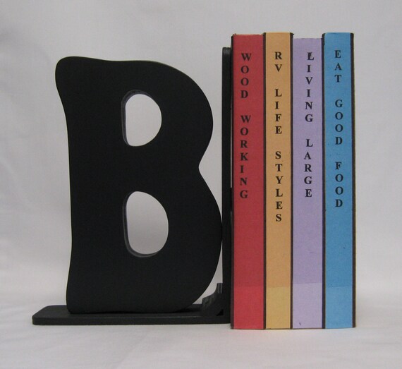 GIANT LETTER BOOKEND Any Letter Color Choices Available Etsy