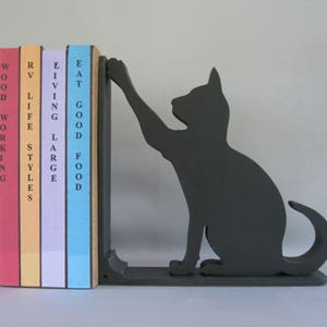 CAT BOOKEND "High Five Cat" This is on of many available in my shop