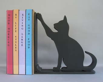 CAT BOOKEND "High Five Cat" This is on of many available in my shop