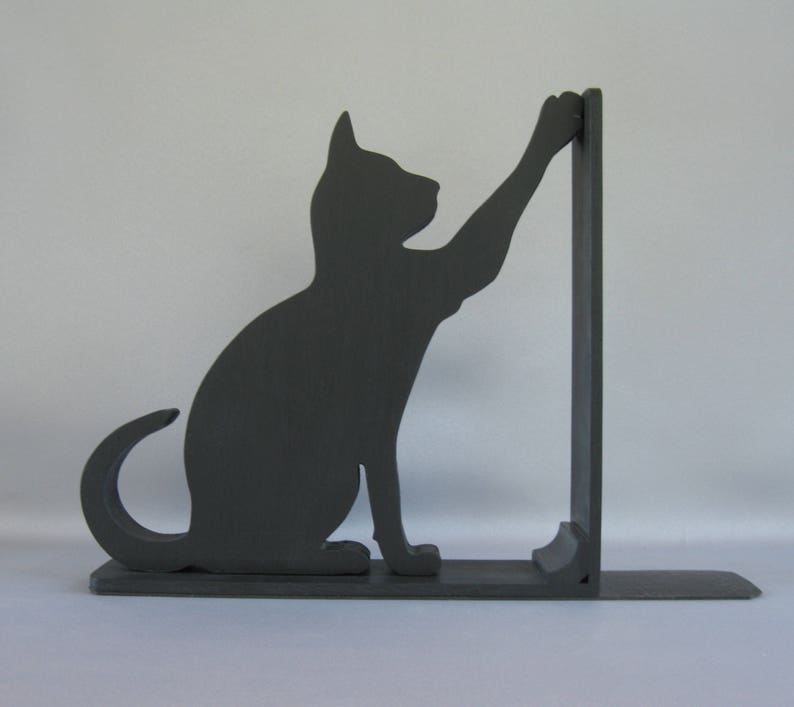 CAT BOOKEND High Five Cat This is on of many available in my shop image 2
