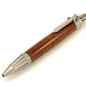 Knight Pen - Lacewood and Antique Pewter