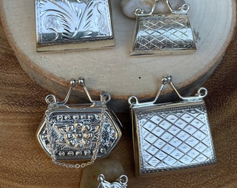 Miniature Vintage Sterling Silver Purses