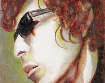 DYLAN ON STAGE, Bob Dylan, limited edition art print artwork 8&1/2 x 11   #23/100