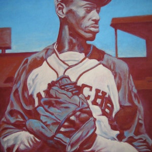 Dont Look Back, Satchel Paige, édition limitée art imprimer oeuvre 8 & 1/2 x 11 #44/100