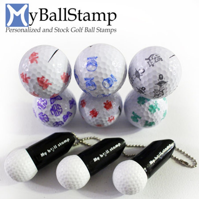 MyBallStamp Personalized Golf Ball Stamp Etsy