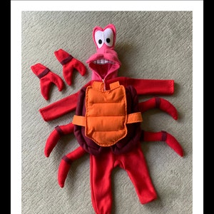 Disfraz de cangrejo para niños, suministros de cangrejo de Halloween con  diadema de ojo de cangrejo y traje de cangrejo para niñas y niños