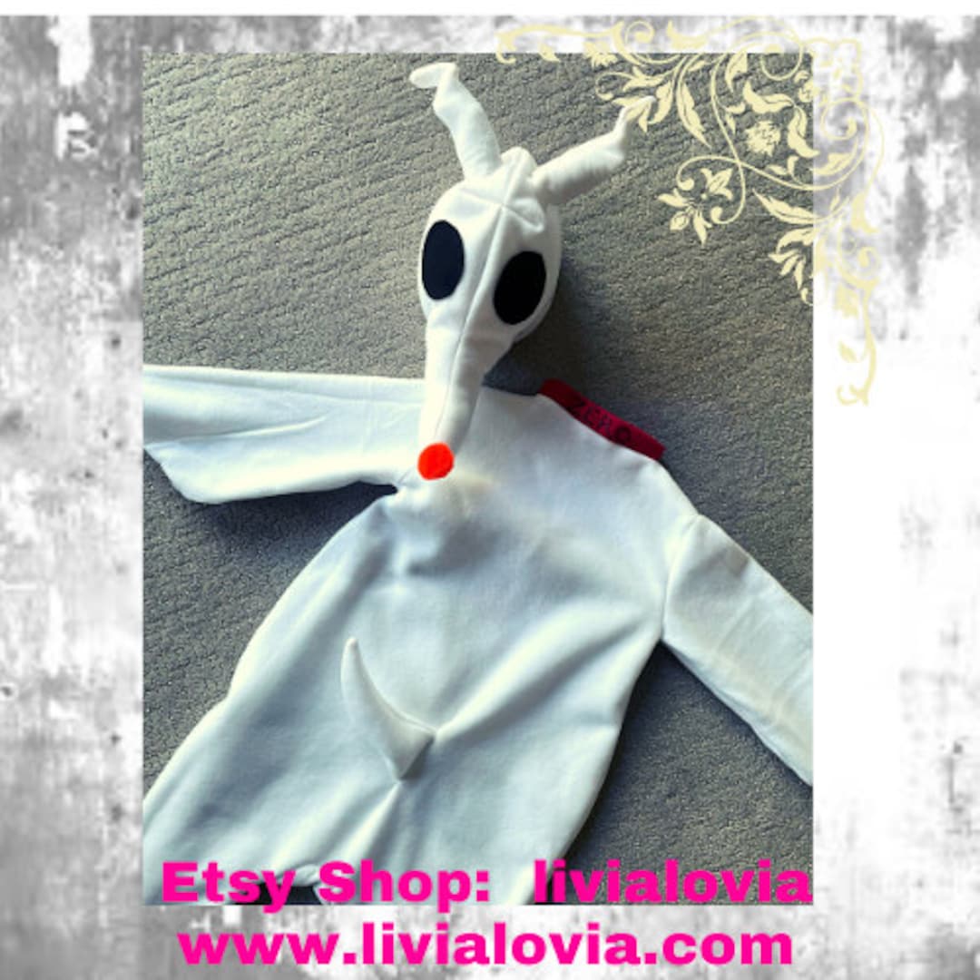White Ghost Dog Costume Etsy