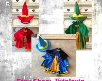 Flora Dress, Fauna Dress, Merryweather Dress, Flora Costume, Fauna Costume, Merryweather Costume, Flora Hat, Fauna Hat, Merryweather Hat