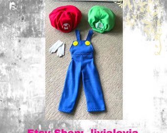 Plumber Costume, Twin Costume, Best Twin Costume, Couple Costume, Blue Overalls, Blue Soft Overalls, Blue Fleece Overalls