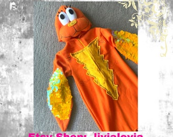 Goldfish Costume, Fish Costume, Orange Fish Costume