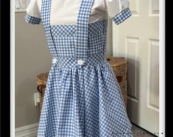 Dorothy Dress, Blue Gingham Dress, Dorothy Costume