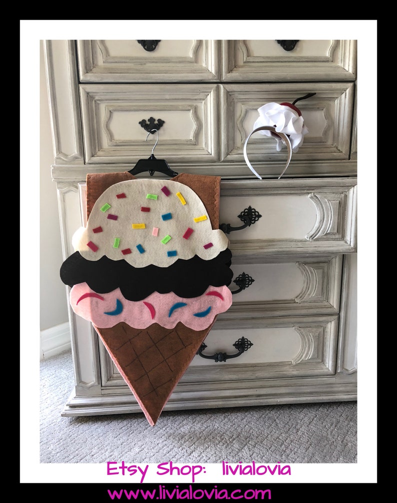 Ice Cream Costume Sundae Costume Ice Cream Sundae Costume Etsy