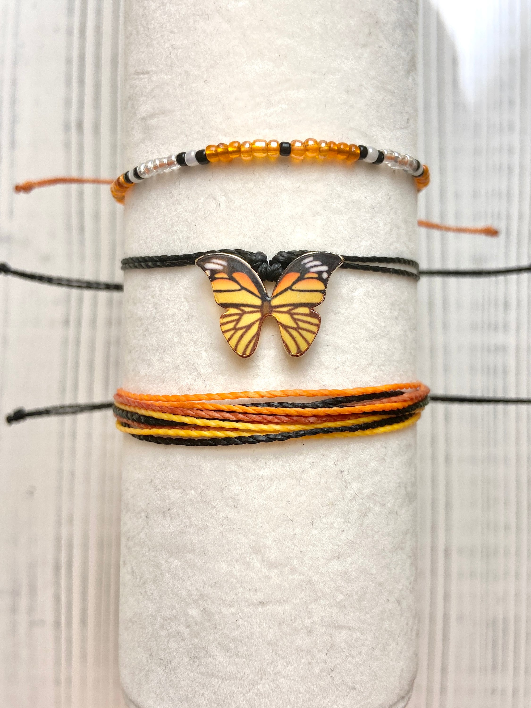 Monarch Butterfly Themed Bracelet Set Etsy