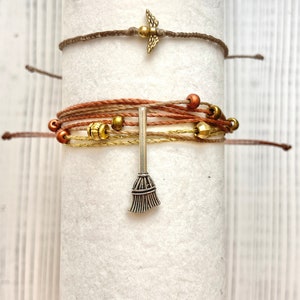 Handmade Harry Potter Golden Snitch Charm Bracelet - Beaded, Adjustable, Yellow Gold Plated