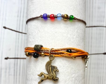 Camp Half Blood Themed Bracelet Set