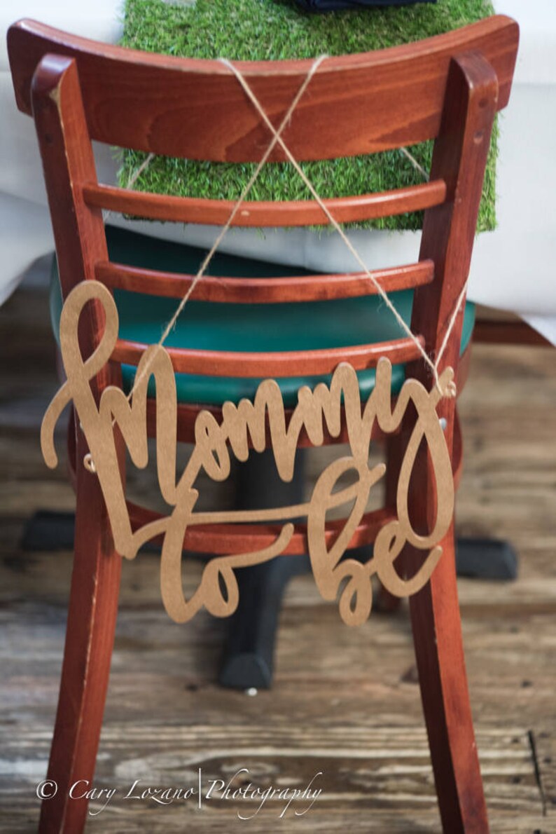 Mommy to Be Baby Shower Chair Sign Baby Shower Chair Sign Etsy