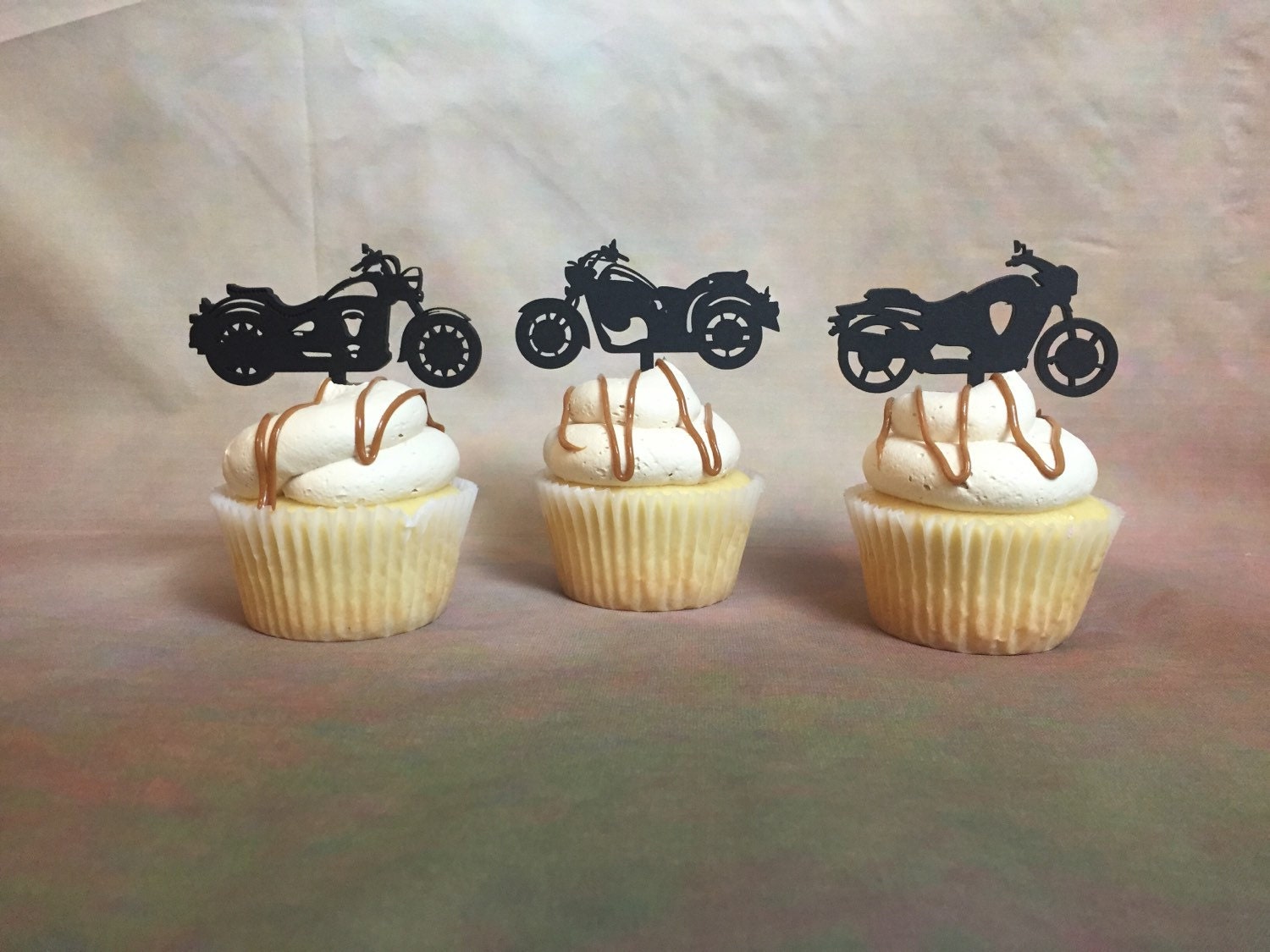 Motorcycle Cupcake Toppers Harley Davidson Cupcake Topper