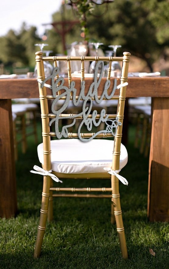 Bride To Bee Chair Sign Be