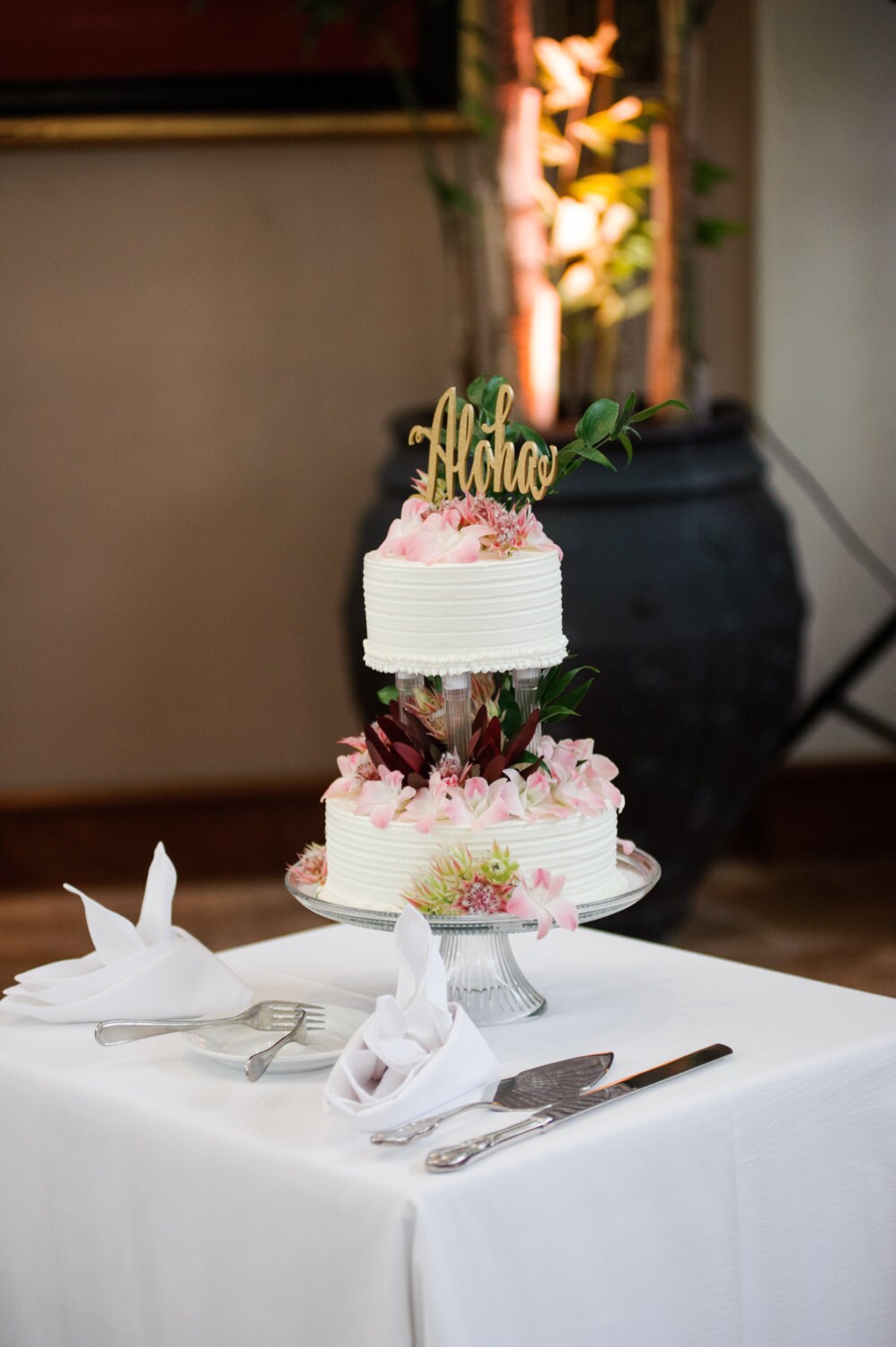 Wedding Cake Topper, Aloha Cake Topper, Hawaii Decor