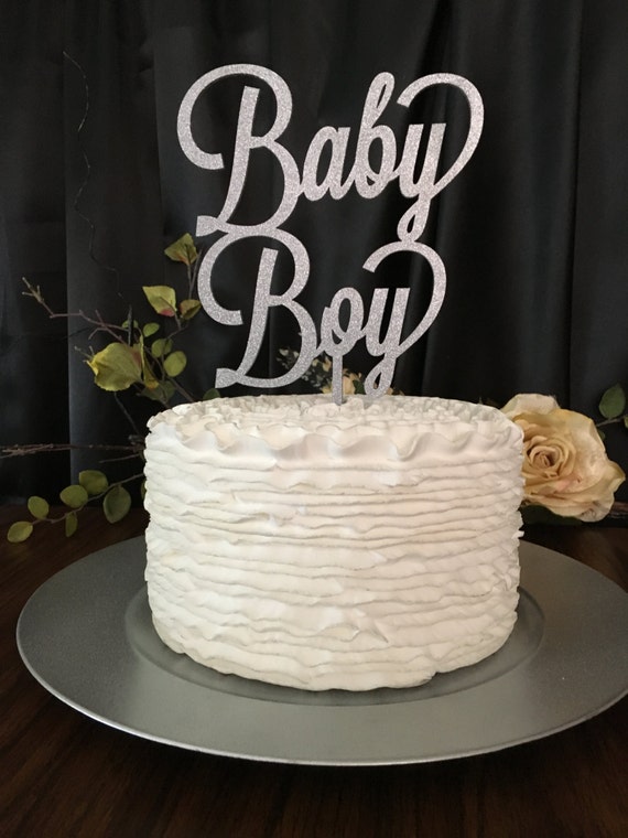 baby boy cake topper