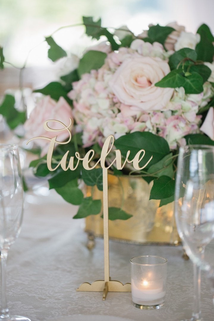 Wedding Table Numbers Diy Table Numbers Wooden Table