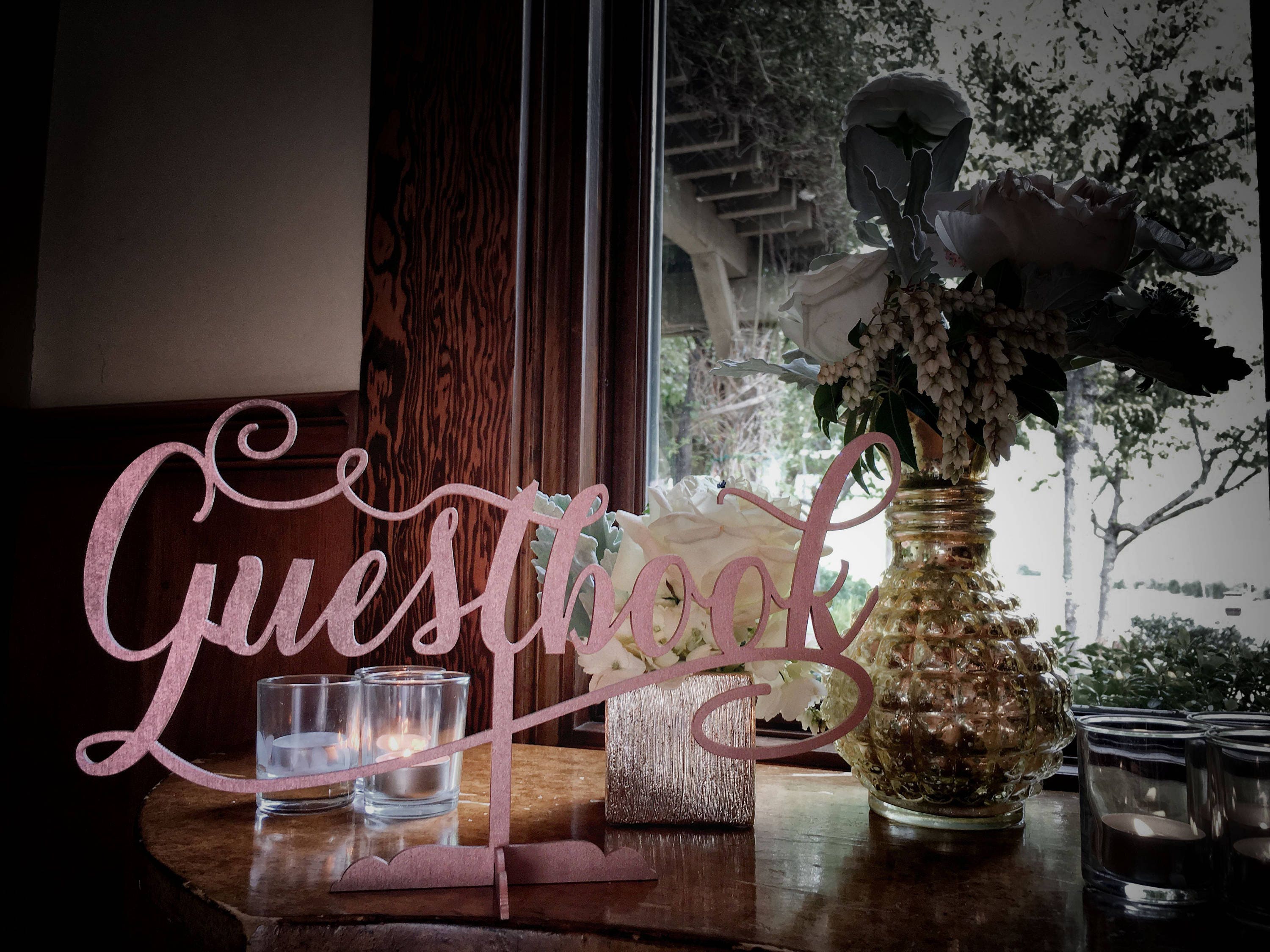 Guesbook Table Sign Guestbook Sign Sign For Guestbook