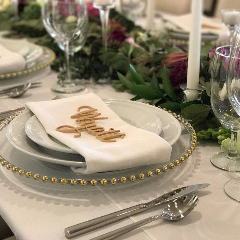 Guest Setting Laser Cut Names Guest Seating Wedding Decorations Place Card Escort Card Name Place Card Guest Names Place Card