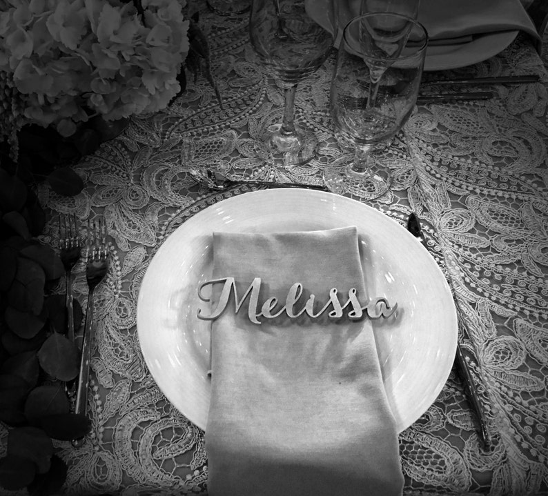 Guest Setting Laser Cut Names Guest Seating Wedding Decorations Place Card Escort Card Name Place Card Guest Names Place Card