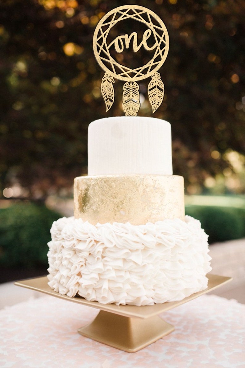 Tribal Cake Topper Dream Catcher Cake Topper Boho Cake Topper 1st birthday One Cake Topper First Birthday Cake Topper 1st Cake Topper