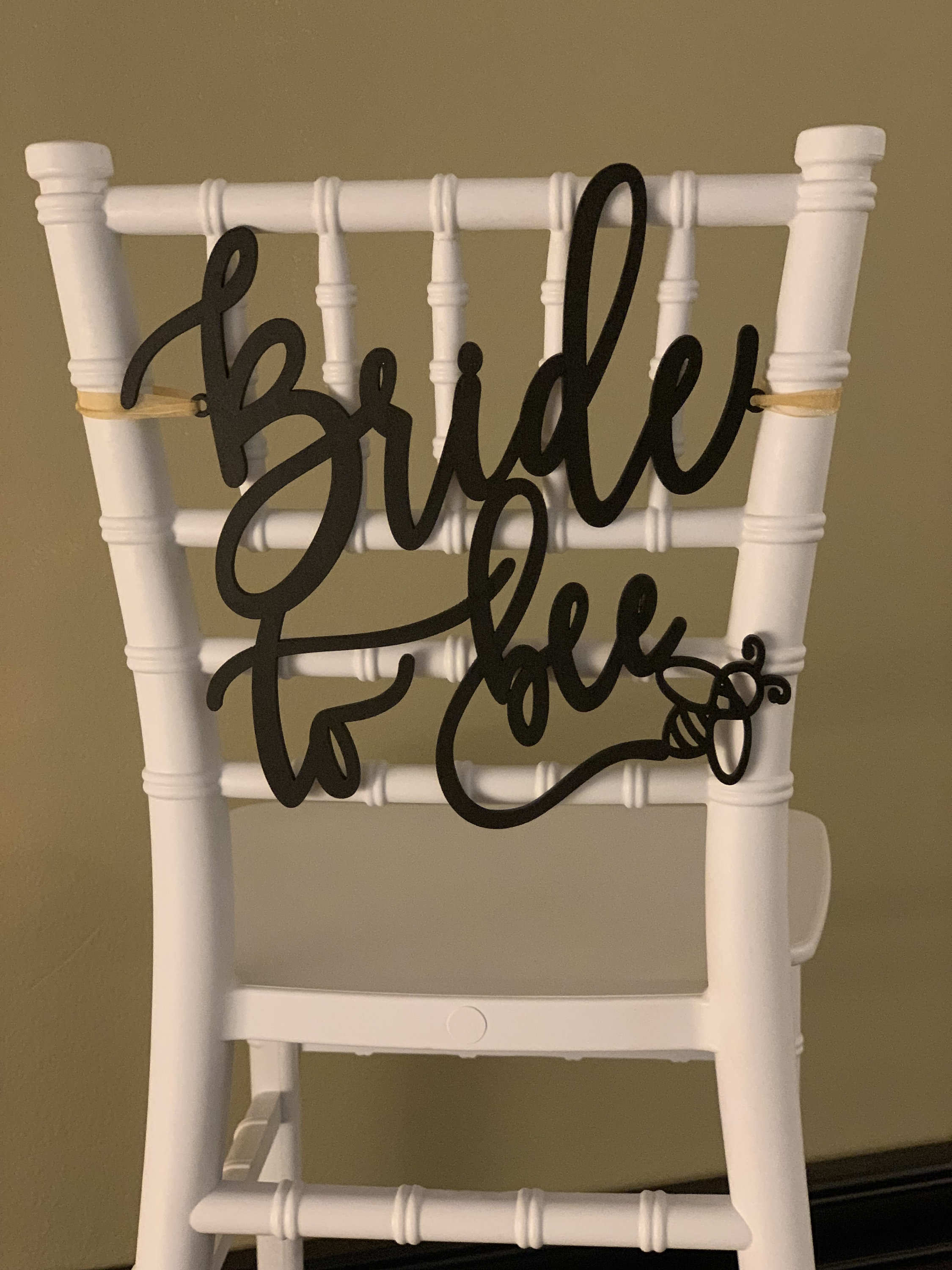 Bride to Bee Chair Sign Bride to Be Chair Sign Bridal Shower Etsy
