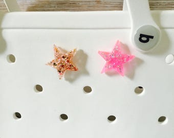 Star Glitter Charm for Bogg Bag / Accessory / Decoration  Mother's Day Gift