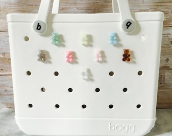 Porte-bonheur gélatine couleur pastel pour sac Bogg, accessoire de sac de plage Pâques