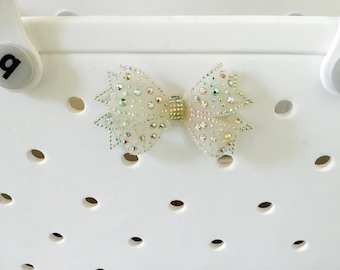 Coquette Champaign Bow Crystal Charm for Bogg Bag / Accessory / Decoration