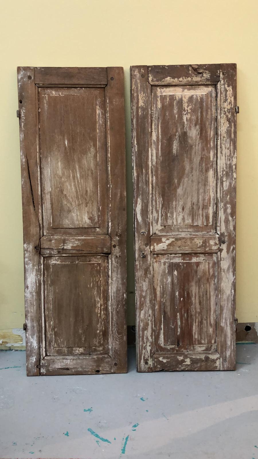 authentic teak furniture on Reclaimed Teak Wood Authentic Window Shutters Set Of 2 Rustic Etsy