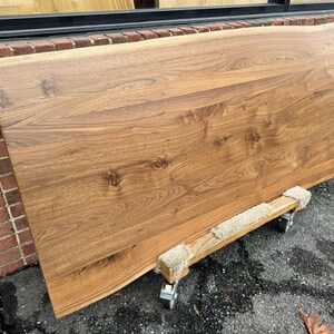 Live Edge Walnut Wood Table Top – Premium Solid Slab for Interior Design & Custom Home Projects W252-6030 image 3