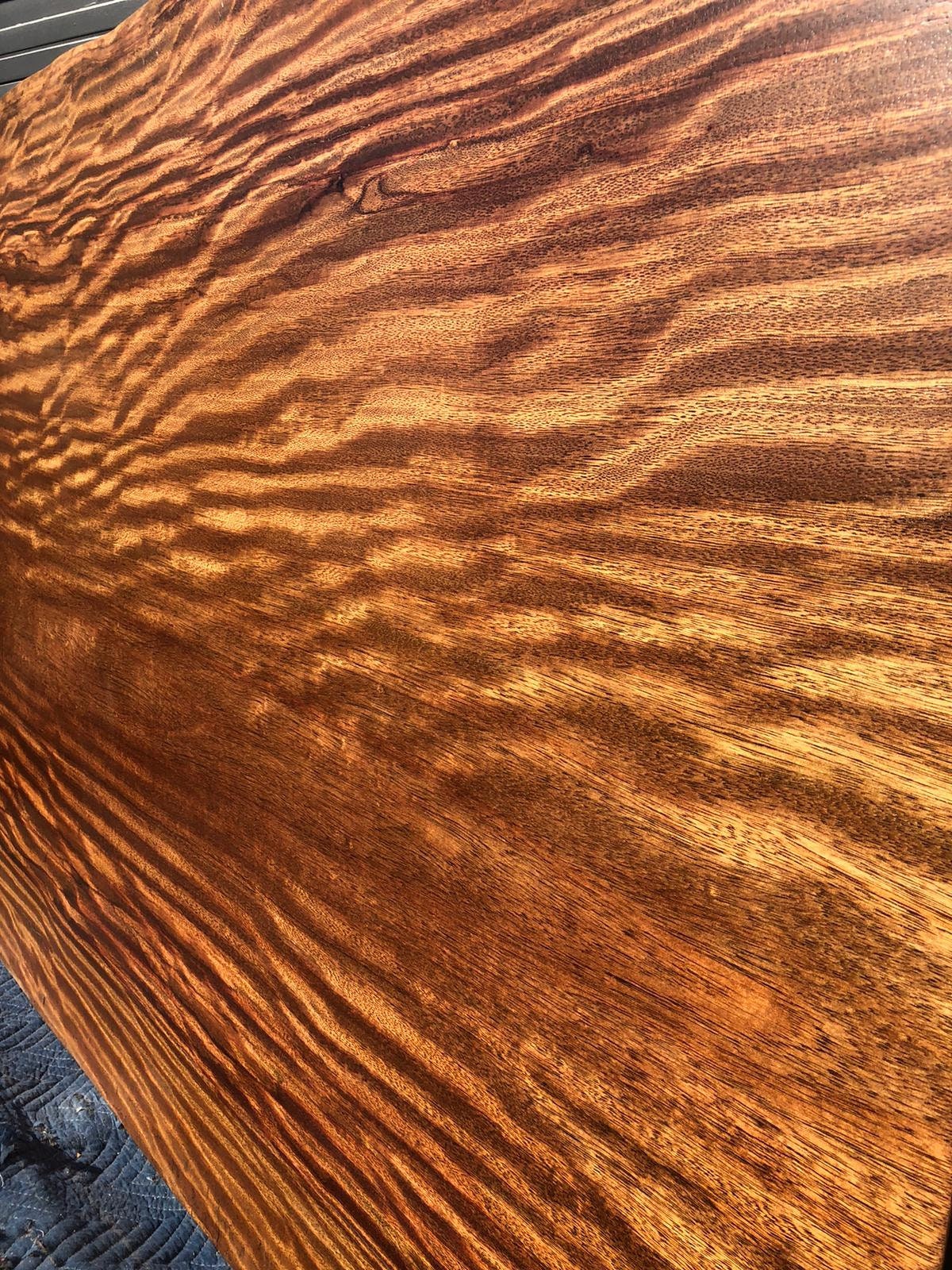 Losa de madera sapele de borde vivo de 81 para comedor o | Etsy