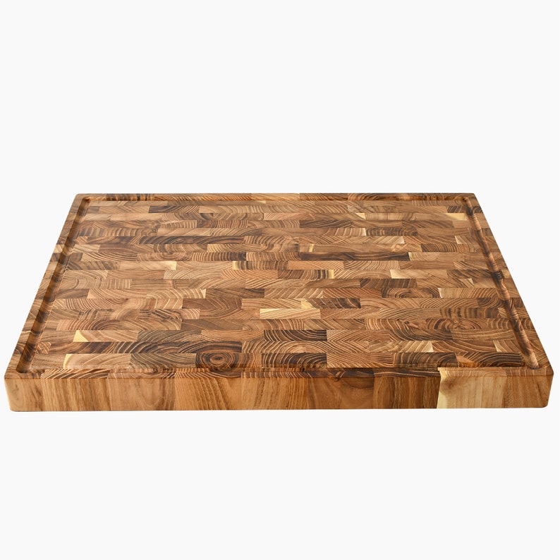 Large Teak End Grain Cutting Board