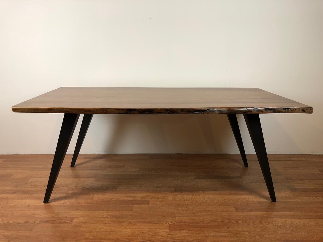 Midcentury Modern Corner Post Table Legs . Metal Table Desk Base Legs