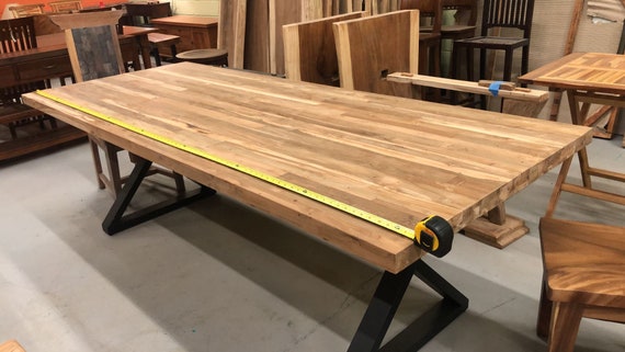Teak slab table deals