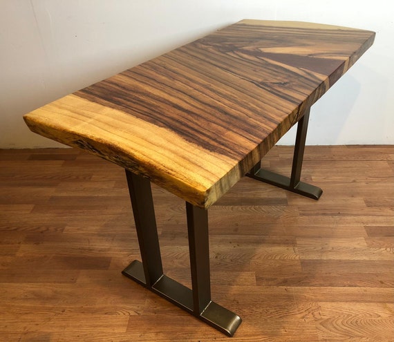 Live Edge Acacia Wood Desk Etsy UK
