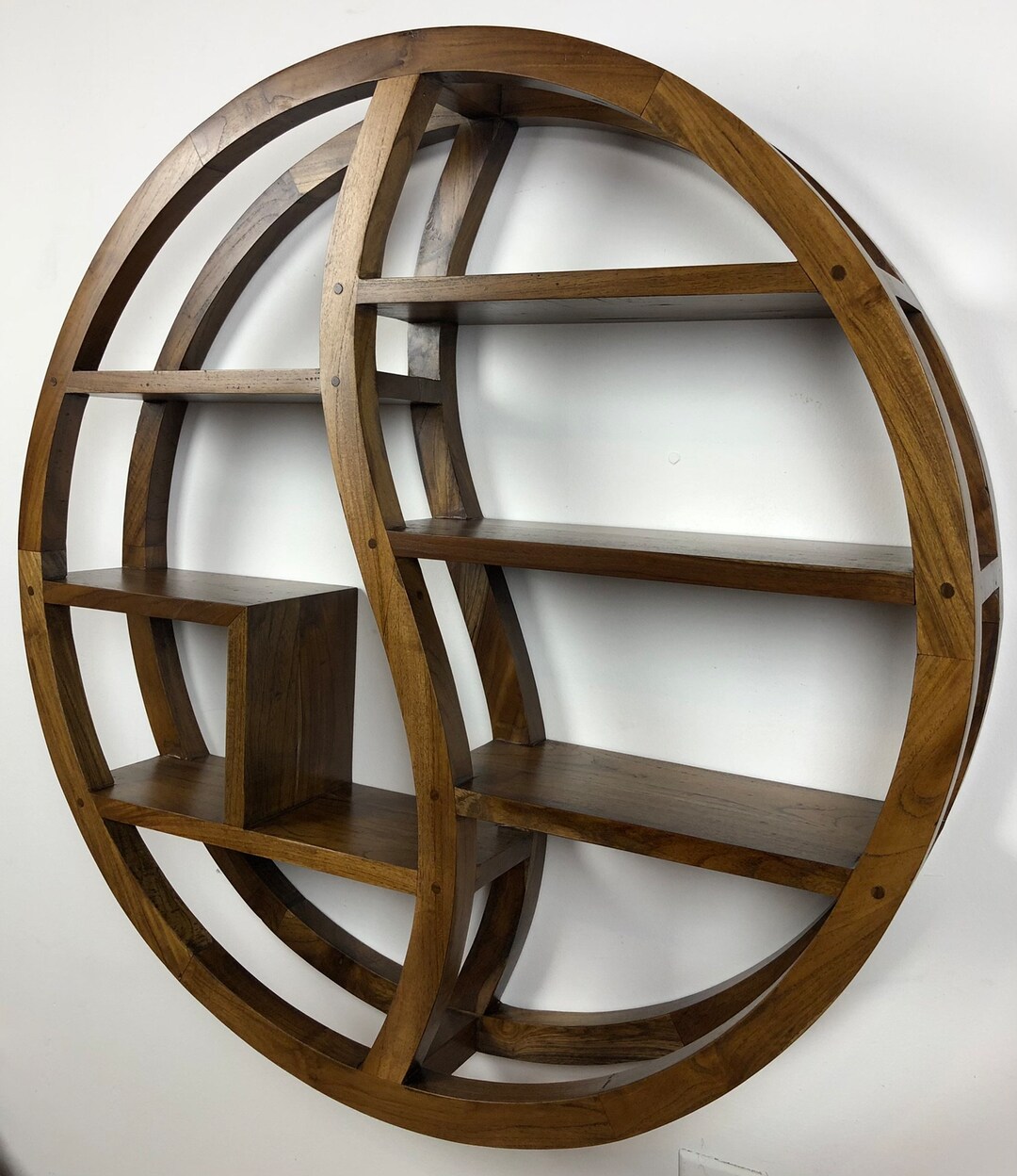 Handmade Furniture Yin Yang Wall Mounted Book Shelf Bookcase Etsy