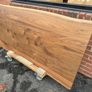 Live Edge Walnut Wood Table Top – Premium Solid Slab for Interior Design & Custom Home Projects W252-6030 image 2