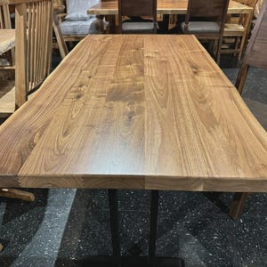 Live Edge Walnut Wood Table Top – Premium Solid Slab for Interior Design & Custom Home Projects W254-6030 image 2