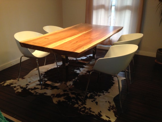 Organic Natural Live Edge Acacia Wood Slab Dining Table Top Organic Natural Live Edge Acacia Wood, Natural Wood Slab Dining Room Tables