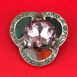 Vintage Ornate Celtic Style Brooch Marked Miracle