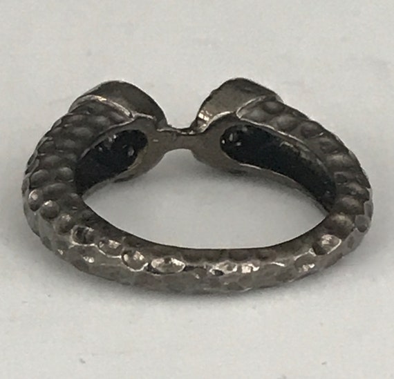 Sterling Silver Ring with Champagne Diamonds - image 4